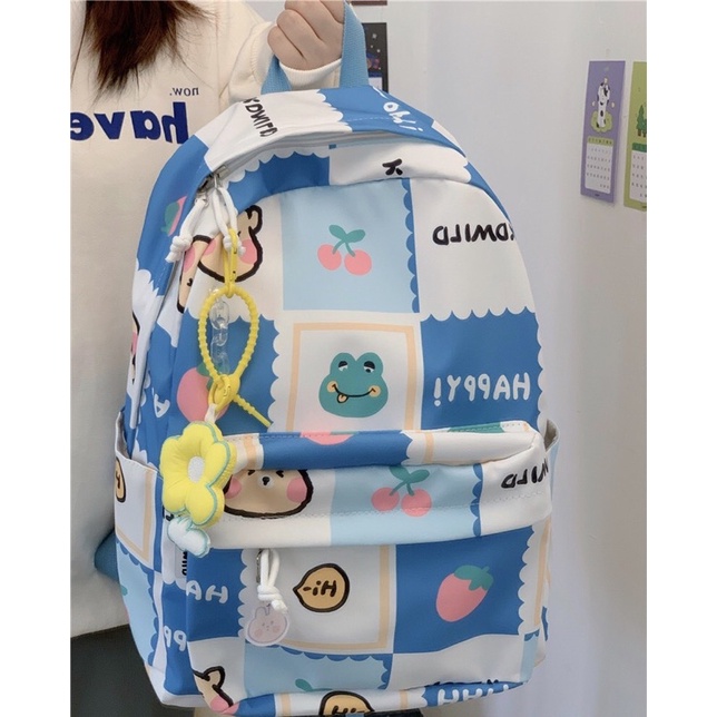 Balo đi học cute xinh xắn hoạt hình KDMI v2 🌈✨ 3 màu nhẹ nhàng 🪁 HÀNG CÓ SẴN