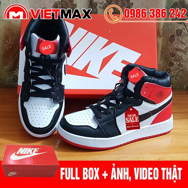 [Mã FAMAYMA2 giảm 10K đơn 50K] 🎁 [FREE SHIP + BOX] Giày Thể Thao AJ1 Jordan 1 Đen Đỏ Cao Cổ Hàng Chất Lượng | BigBuy360 - bigbuy360.vn