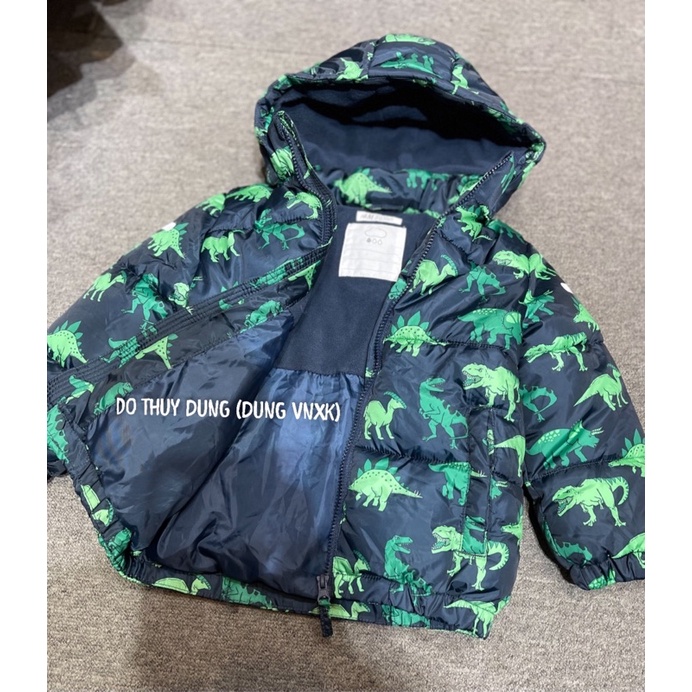 Áo khoác phao khủng long bé trai