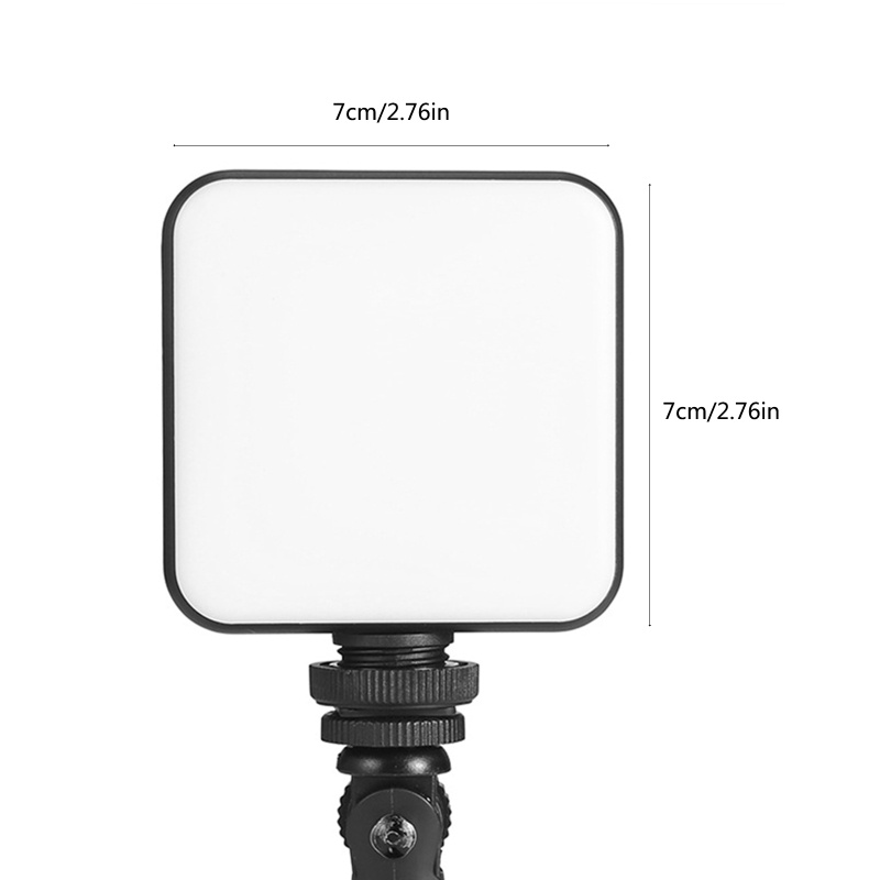 Đèn LED Chiếu Sáng Video 2500K-6500K Mini Có Cốc Hút Silicon Trang Điểm Đa Ứng Dụng
