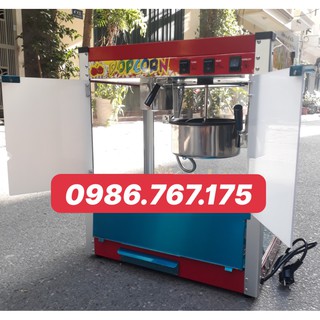 Tủ làm bỏng ngô, Tủ làm bỏng bắp rang bơ chạy điện, Máy nổ bắp rang bơ công nghiệp