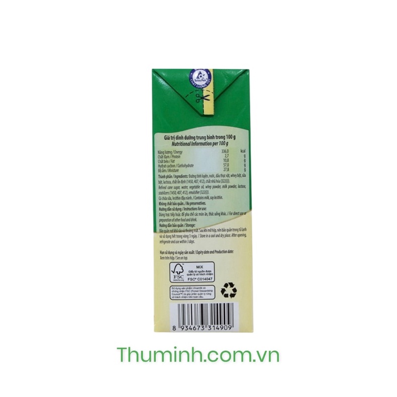 Sữa Đặc Ngôi Sao Phương Nam Có Đường Hộp Giấy 1.284Kg