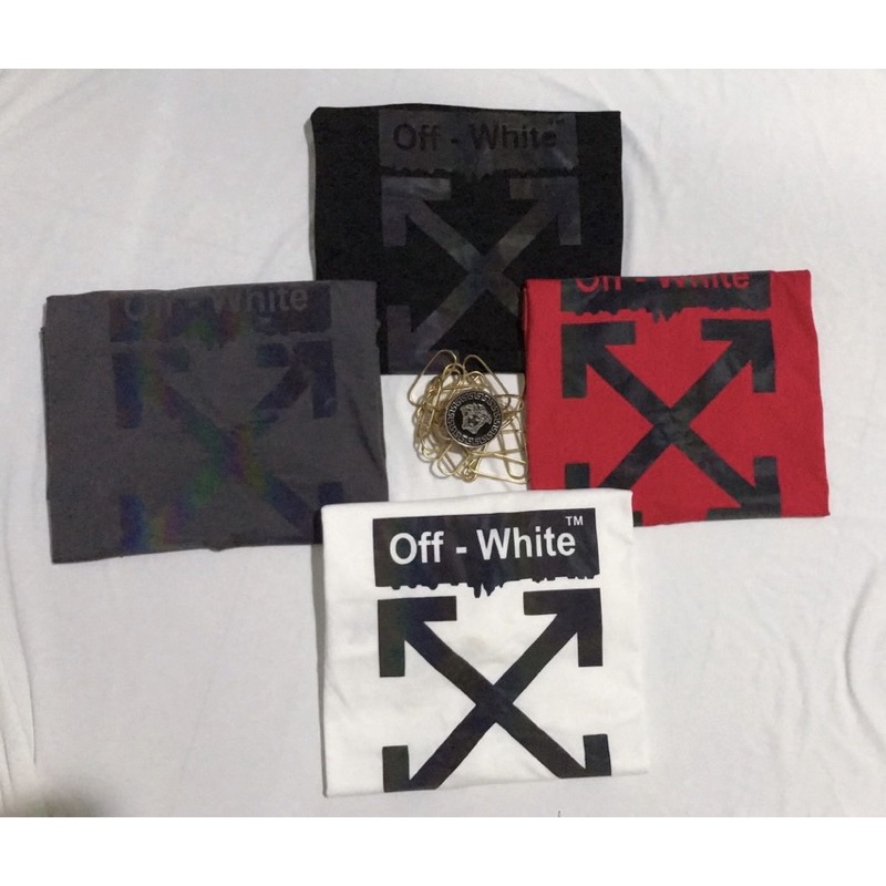 Áo thun form rộng tay lỡ OFF- WHITE phản quang Unisex ATL02