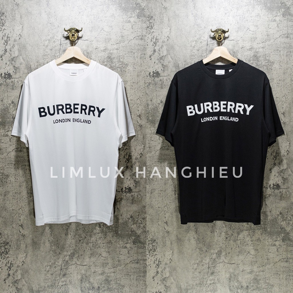 Áo phông BBR Burberry London in công nghệ DTG bao giặt máy, đủ 2 màu đen-trắng