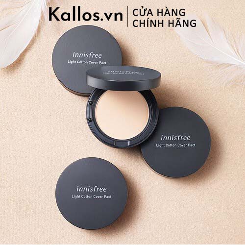 Phấn Phủ Innisfree Light Cotton Cover Pact - Kallos Vietnam