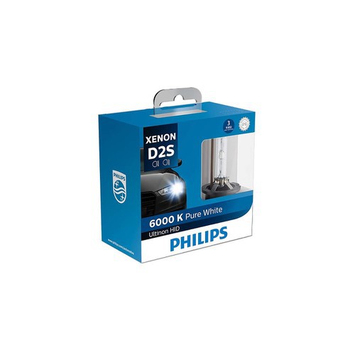 BÓNG ĐÈN Ô TÔ PHILIPS BÓNG ĐÈN XE HƠI PHILIPS XENON D2S 85122WXX2 6000K D2S 85122 85V ÁNH SÁNG TRẮNG MÁT