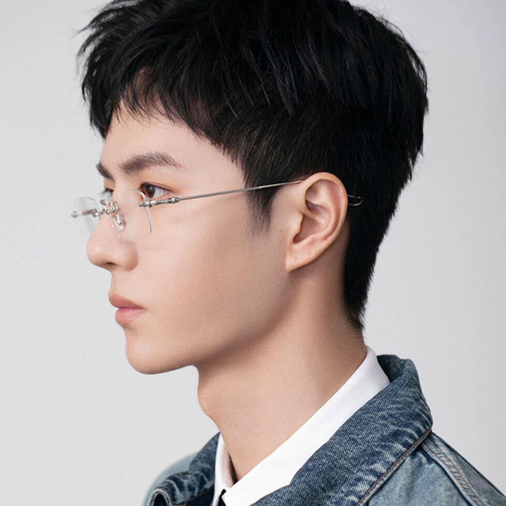 Mắt Kính Chống Bức Xạ Gọng Kim Loại Vuông VANES1 Thời Trang Hàn Quốc