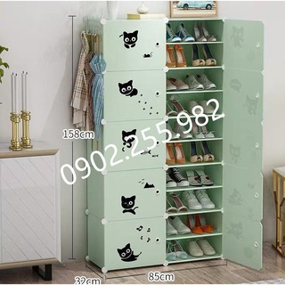 [ MỚI VỀ ] TỦ NHỰA LẮP GHÉP ĐỂ GIÀY 20 Ô ( chia ô ) ĐA NĂNG ĐỂ ĐƯỢC 40 ĐÔI GIÀY.