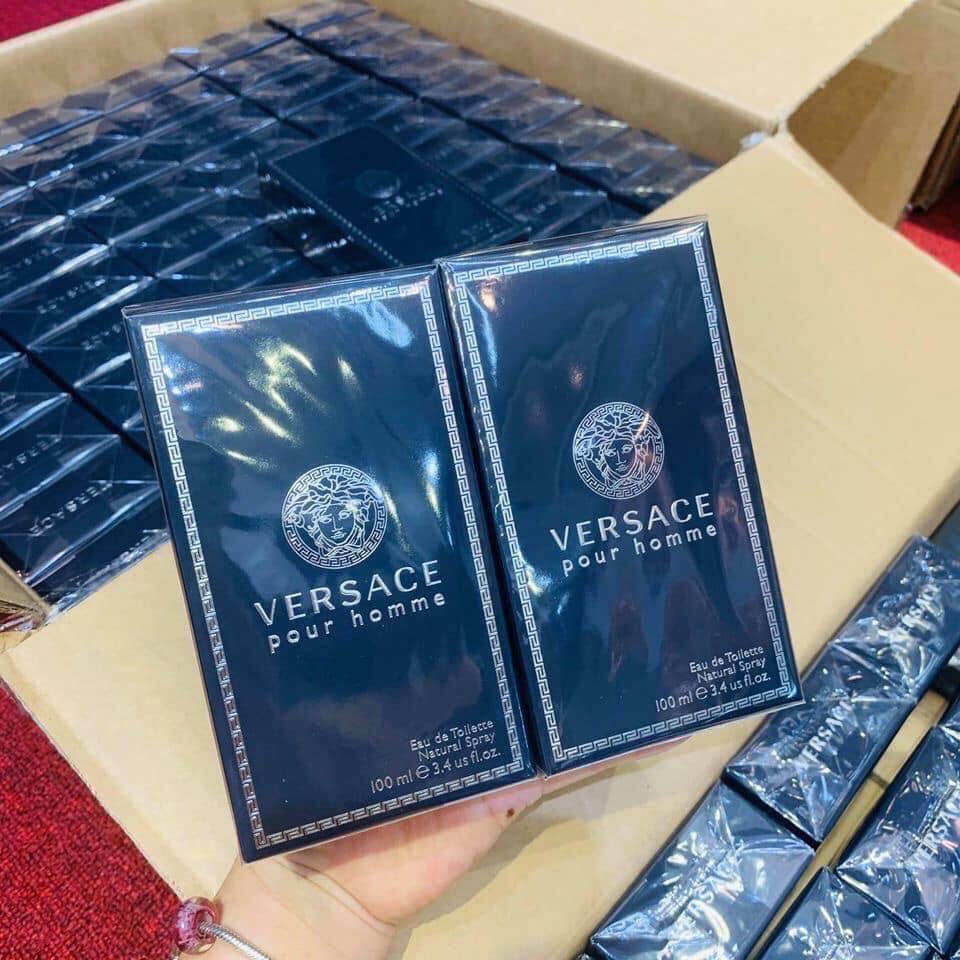 Nước hoa Versace Nam chính hãng, Versace Xanh, Versace Flame 10ML, nước hoa nam hương gỗ