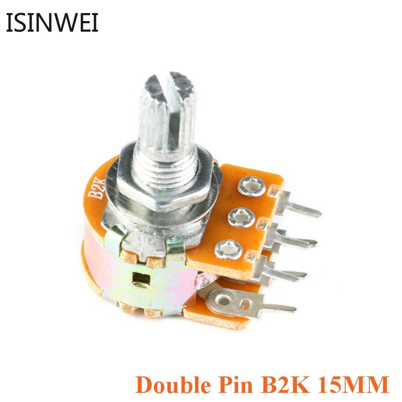 10 cái chiết áp Wh148 10k 20k 50k 100k 6pin 15mm chất lượng cao