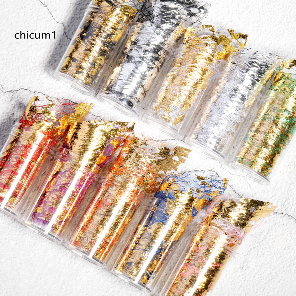 Lưới Lá Vàng Nhiều Màu Trang Trí Móng Tay Cho Nữ