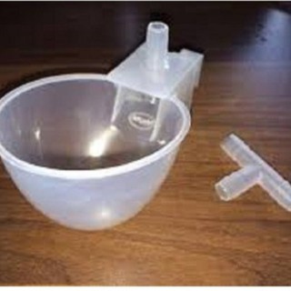 Combo 30 máng uống nưóc tự động tặng 30 T nối cho chim bồ câu, chim cút và gà nhốt lồng