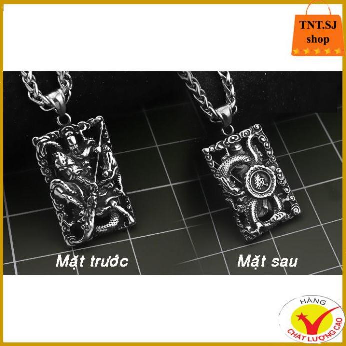 ( HÀNG ĐẸP) MẶT DÂY CHUYỀN QUAN CÔNG INOX CAO CẤP MD175