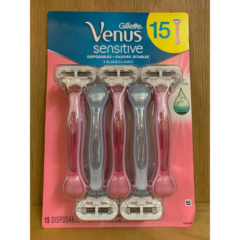 Dao cạo cho nữ Gillette Venus Sensitive cao cấp - USA