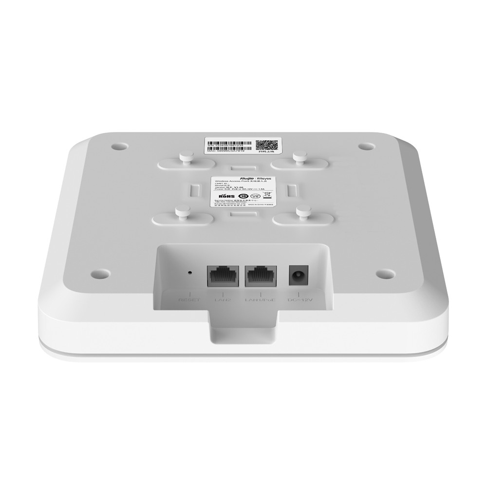 Bộ phát WiFi6 ốp trần Ruijie RG-RAP2260(G) 2260(G) 2260G LAN 100M 1000M 10000M tối đa 512 người dùng (chính hãng)