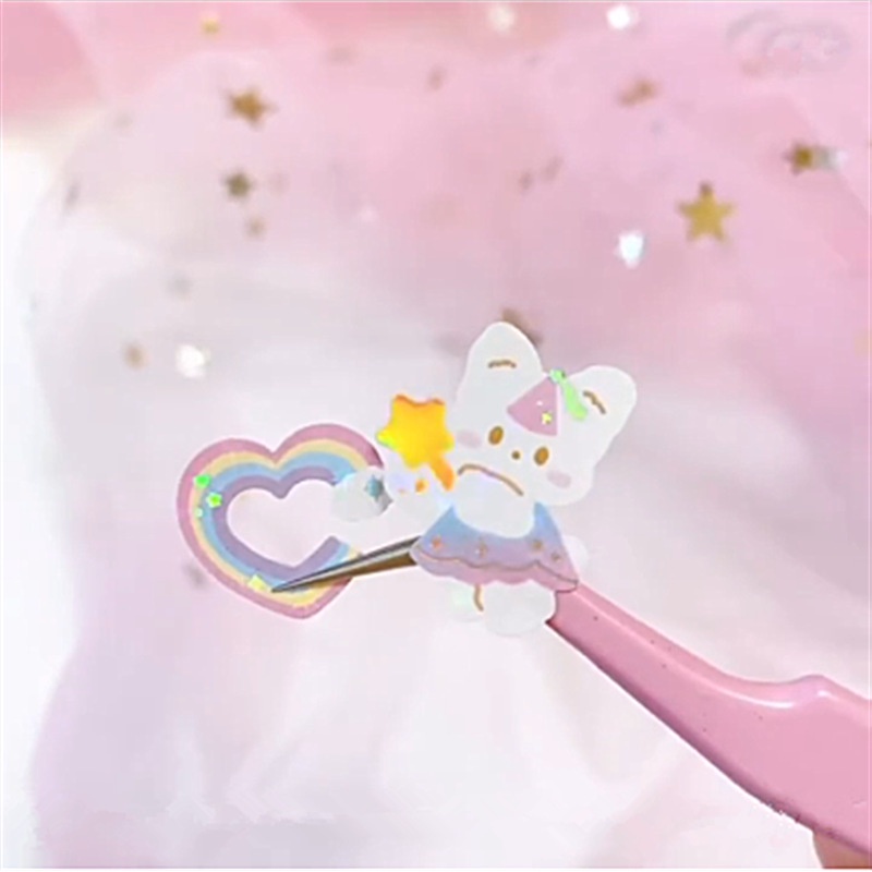 Tấm Sticker,miếng dán PVC chống nước trang trí Toploader, sổ tay họa tiết Thỏ đáng yêu