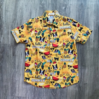 [Yeah1Shop]- Áo sơ mi hoạt hình chó Summer (M, L, XL) (SMHH)