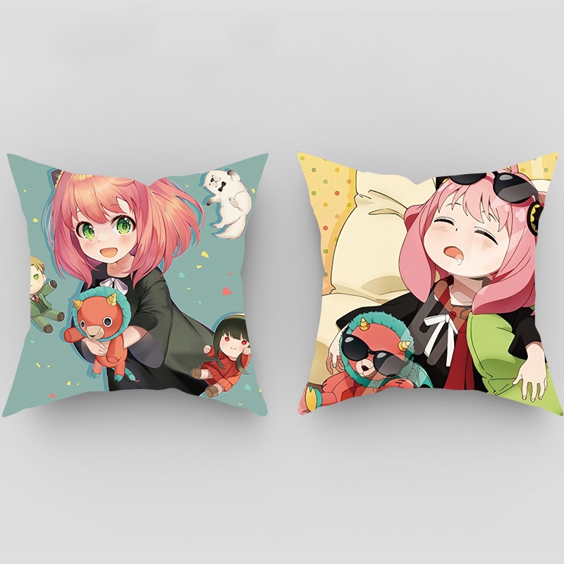 Gối IN HÌNH Spy x Family Gia đình điệp viên chibi anime xinh xắn tiện lợi gồm vỏ và ruột