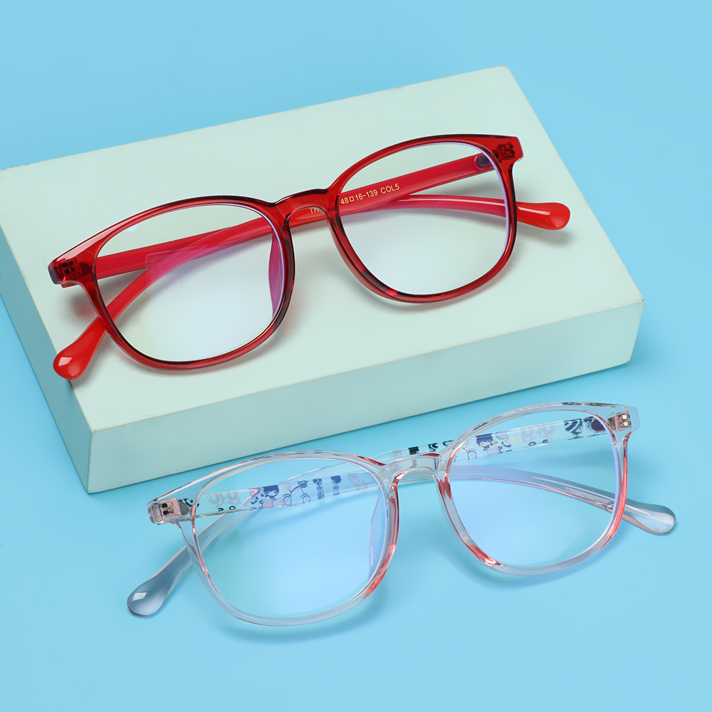 Mắt Kính Tr90 Chống Ánh Sáng Xanh Bảo Vệ Mắt Thời Trang Cho Bé