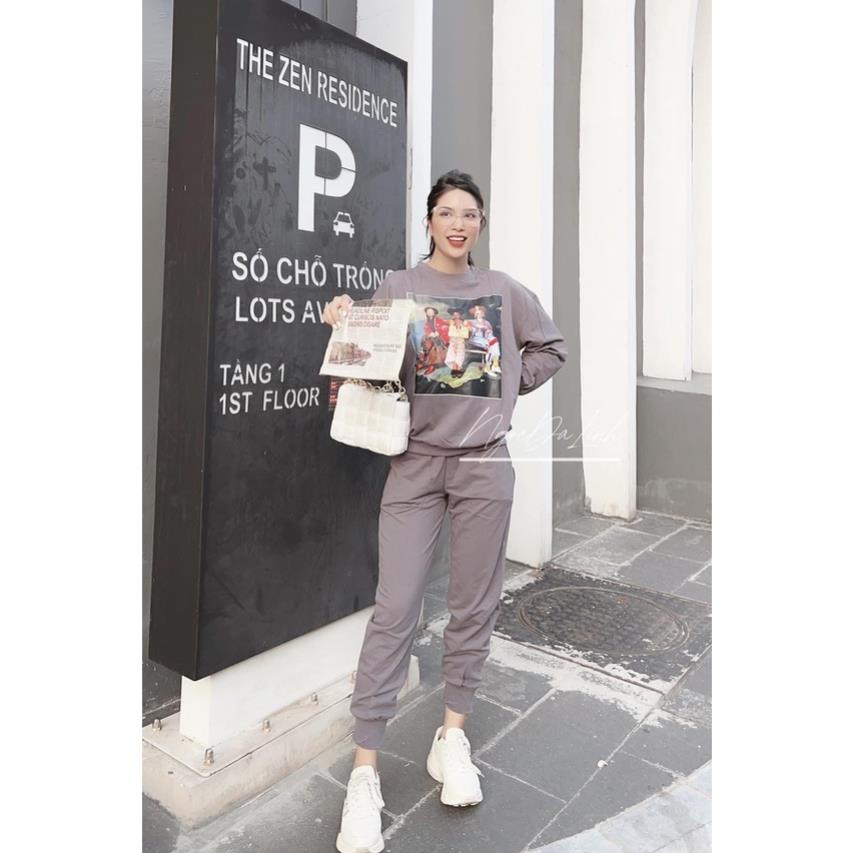 [ 𝐅𝐑𝐄𝐄 𝐒𝐇𝐈𝐏 ]  SÉT BỘ NỈ CỔ TRONG IN HÌNH 3 CÔ GÁI