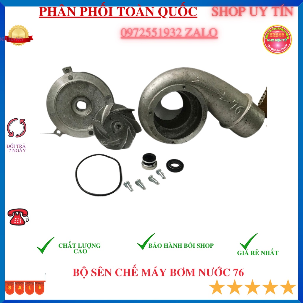 Bộ Sên Chế máy 750W Sang Ống 76mm, Chuyển Máy DK-20 Ra Ống 76 Hút Siêu Nhanh-Linh kien33