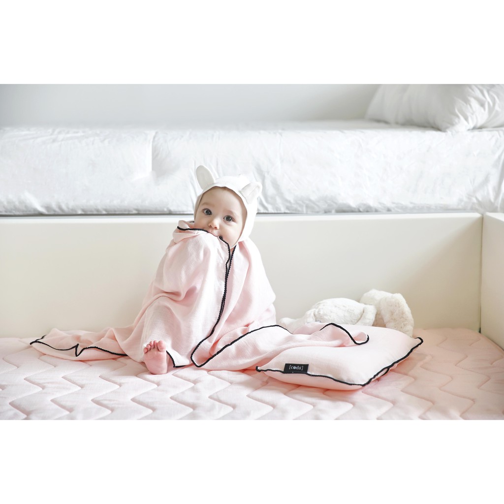 Chăn/ Mền Hè Muslin mỏng nhẹ thông thoáng cho bé nhập khẩu Bonitabebe HQ