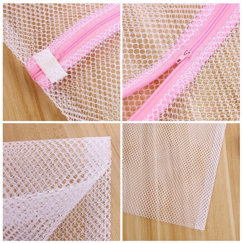 Túi Lưới Giặt Quần Áo, Đồ Lót cho máy giặt lồng đứng, lồng ngang, có khóa kéo_𝐏𝟒𝟐