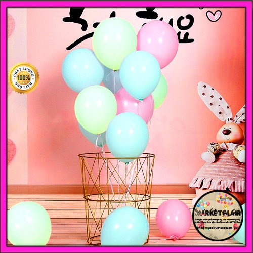 Bóng bay tròn size 10 inch  Nhiều màu- bịch 50 quả