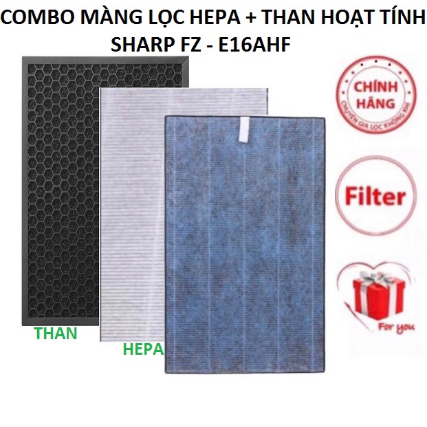 Combo Màng lọc Sharp FZ-E16AHF lọc không khí,hút ẩm ( Sharp DW-E16FA-W)