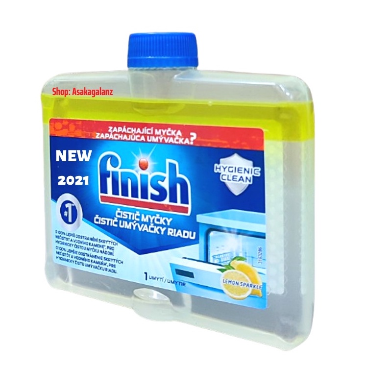 Dung dịch vệ sinh máy rửa bát Finish 250ml chuyên dùng vệ sinh làm sạnh trong máy rửa bát