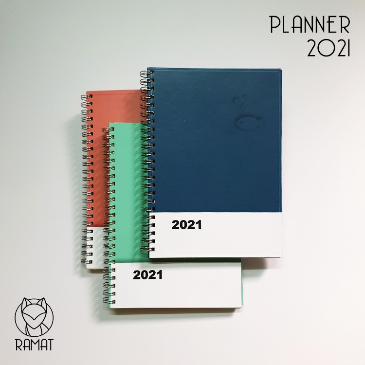 Sổ Planner 2021 gáy lò xo Pantone