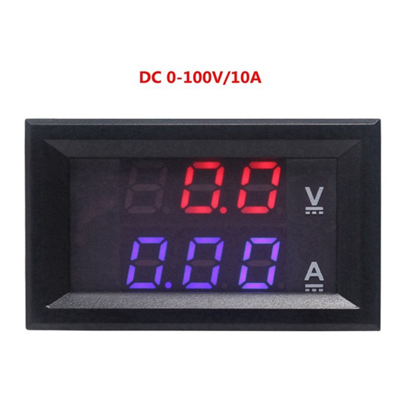[MUMU] Đồng hồ đo điện áp dòng điện kỹ thuật số hiển thị kép DC 0-100V 10A 50A 100A