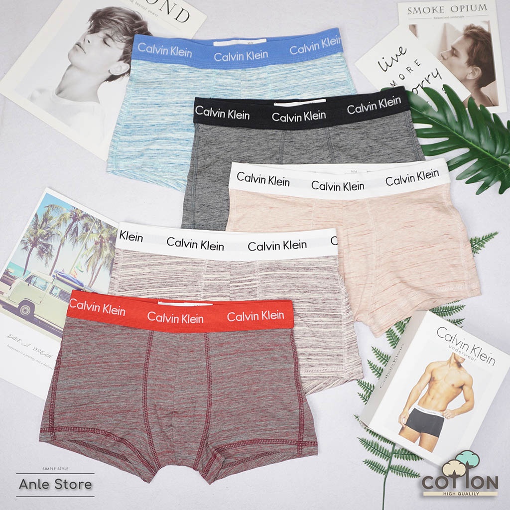 Quần lót nam BOXER Đùi hàng xuất USA Low Rise Trunk COTTON Elastane dãn 4 chiều - Quần sịp nam Kẻ Xược BXAEX
