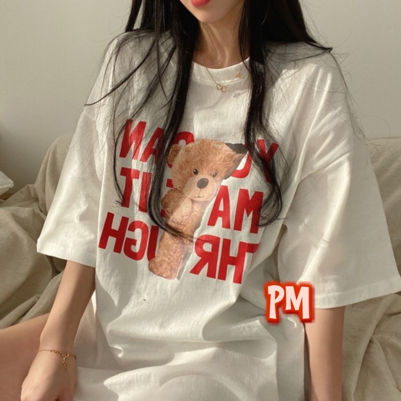 Áo phông gấu chữ THR PM11