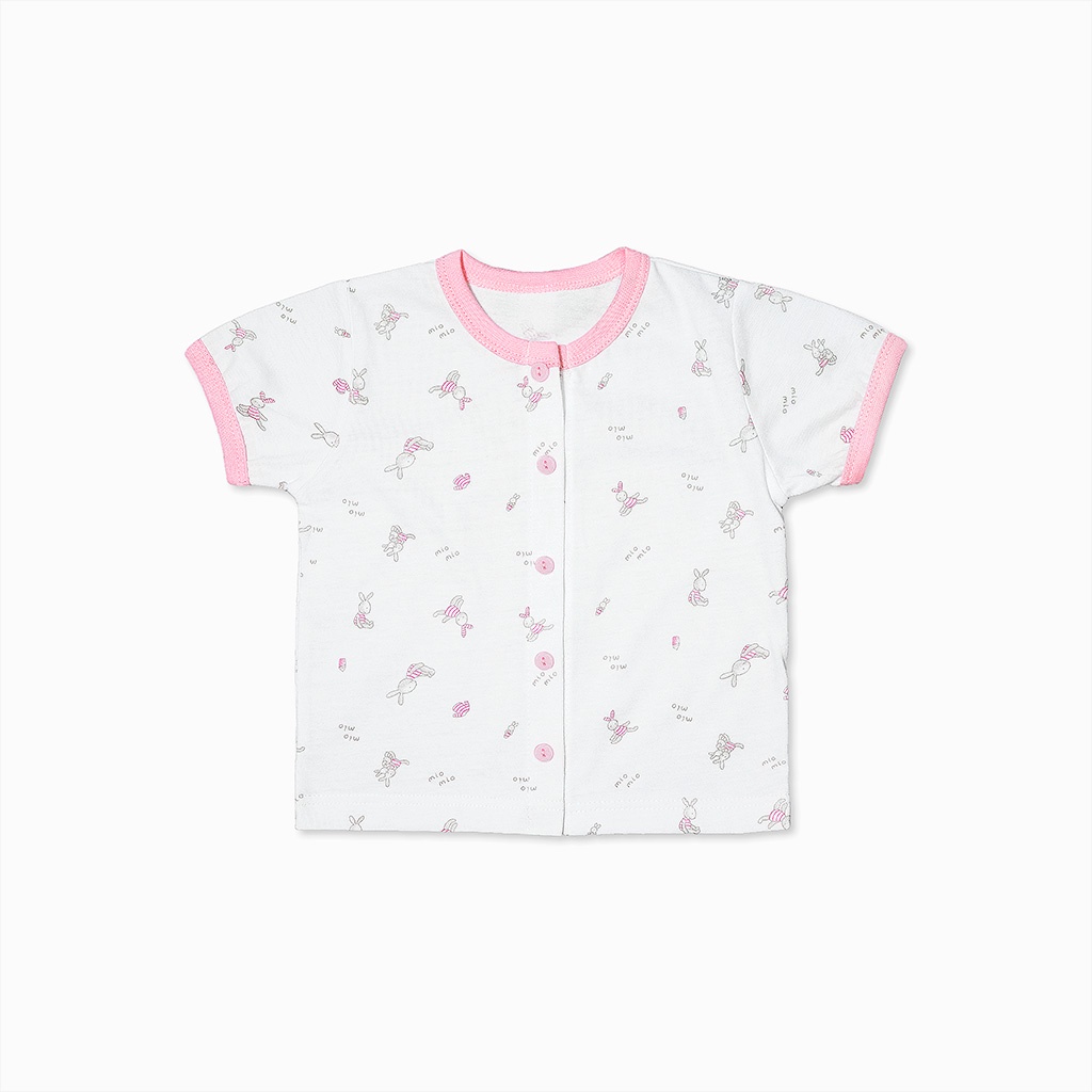 Áo Sơ Sinh Cộc Tay, Nút Giữa MIOMIO Vải Cotton Cho Mùa Hè | Thoáng Mát Dễ Chịu | Cho Bé Trai, Bé Gái (Từ 0-24 tháng)