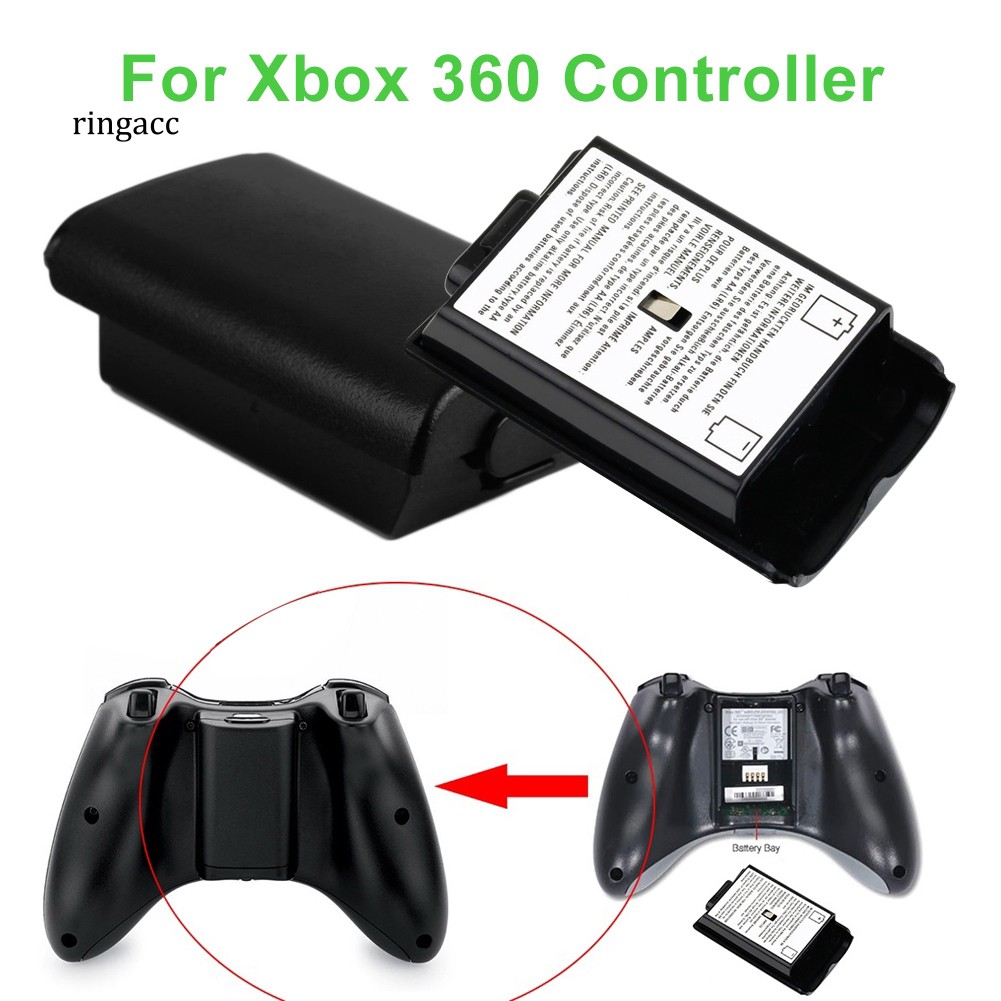 【RAC】2Pcs AA Battery Plastic Hard Back Cover Case Protector for Xbox 360 Controller