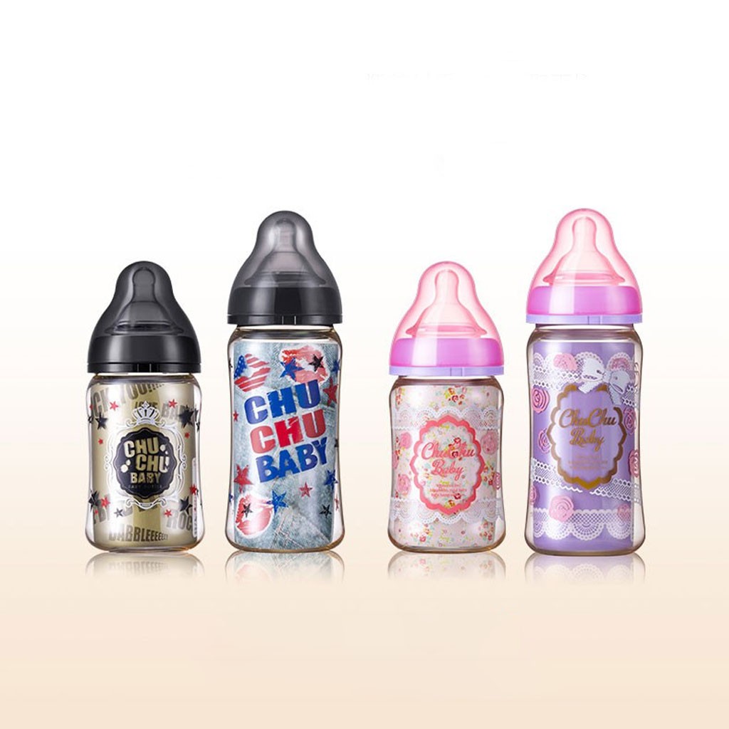 BÌNH SỮA CHUCHUBABY PPSU CỔ RỘNG 160/240ML