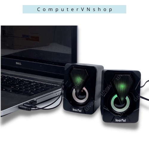 Bộ loa máy tính, loa vi tính mini, loa mini YST-1046 Led rgb