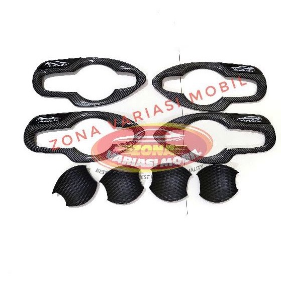 Ốp Bọc Tay Nắm Cửa Xe Hơi Avanza / Veloz / Xenia 2022 Bằng Sợi CARBON Chất Lượng Cao