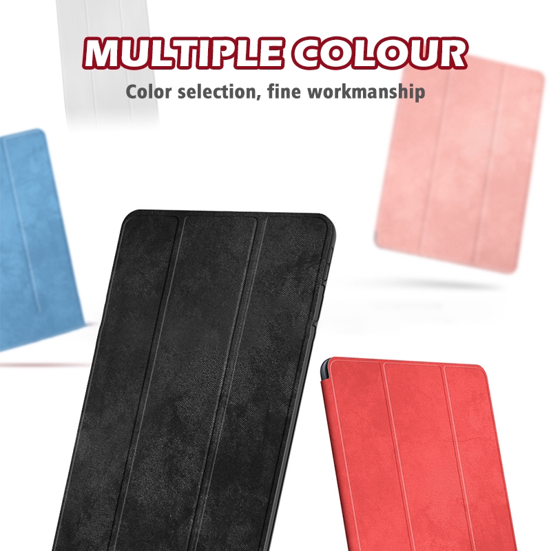 Bao da máy tính bảng có khe đựng bút cổ điển Apple iPad Pro 11 2020 2nd Pro 12.9 10.2 7th 9.7 2017 Air 2 1 3 Mini 5 4
