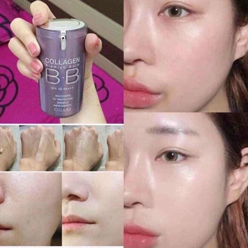 Kem nền BB Collagen Cellio Hàn Quốc Spf40 PA+++