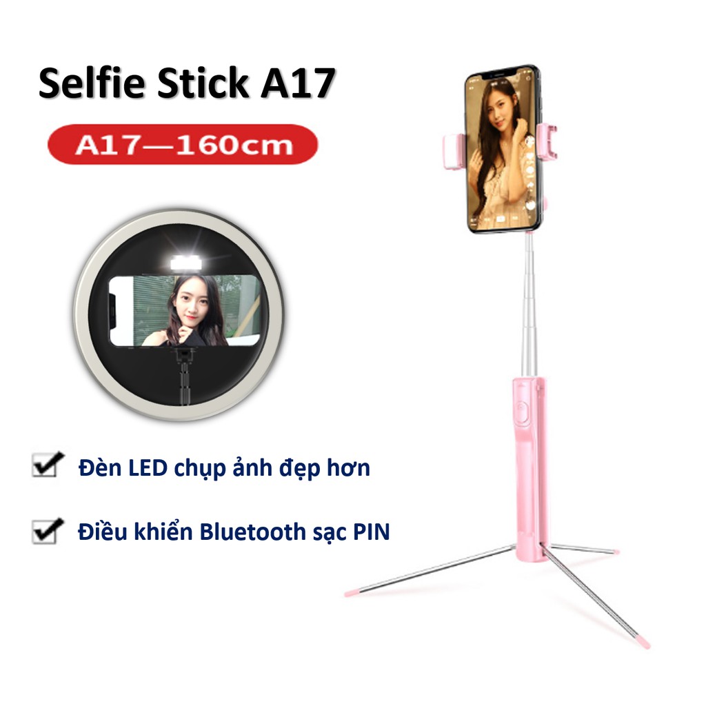 Gậy Chụp Ẩnh Selfie Stick A17 Hàng Cao Cấp | BigBuy360 - bigbuy360.vn