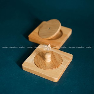 Bộ lót ly/nắp ly gỗ tre