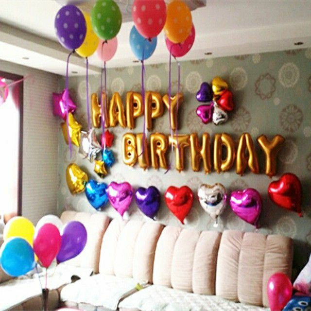 Bóng Chữ Happy Birthday Trang Trí Sinh Nhật