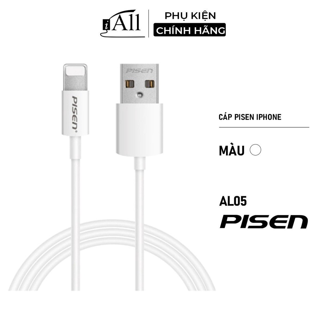 Cáp sạc nhanh Pisen AL05 cho ip,tablet táo và thiết bị táo-iAll Store