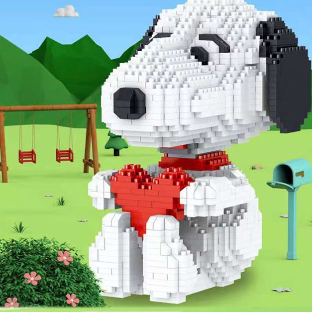 ○○○Mô Hình Lắp Ráp Lego Chú Chó Snoopy Dễ Thương