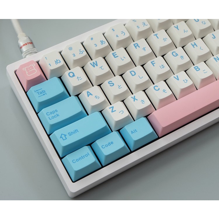 Nút bàn phím cơ không dây Bluetooth keycap Milk Cover 141 phím Cherry PBT Dye Sub Keycaps Suitable for 104/68/87/980.etc