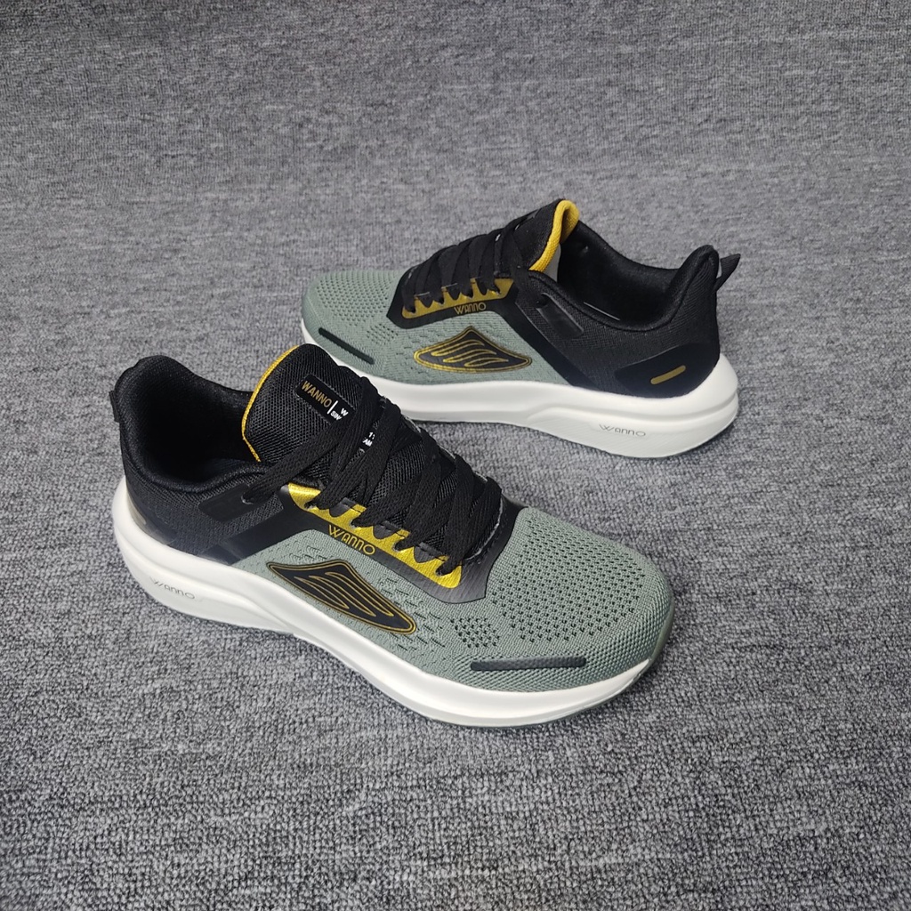 Giày thể thao nam chính hãng cao cấp wanno nhiều màu sản phẩm bảo hành 12 tháng chạy bộ tập gym đi chơi (wn11)