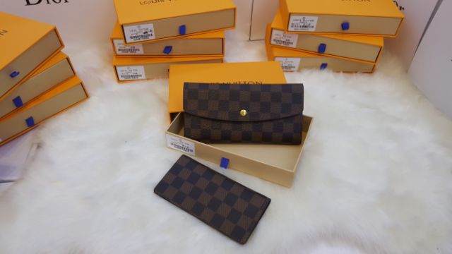 Ví hoa nâu sép 2 fullbox | BigBuy360 - bigbuy360.vn