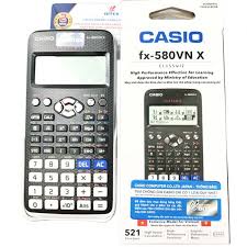 Máy tính cầm tay CASIO fx 580 VNX chính hãng, máy tính Casio 580vnx chính hãng, máy tính cầm tay 580 bảo hành 7 năm